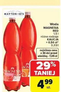 Carrefour Woda grejpfrutowa Magnesia Red oferta