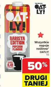 Carrefour Napój owsiany barista popcorn Oatly oferta