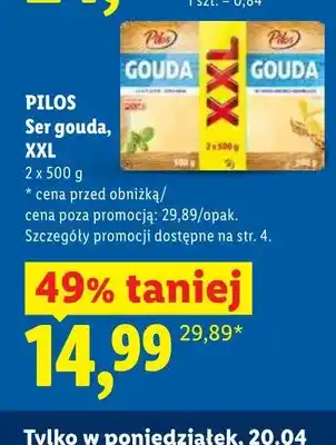 Lidl Ser gouda, XXL oferta