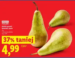 Lidl Polskie gruszki deserowe luzem oferta