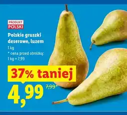 Lidl Gruszki deserowe, luzem oferta