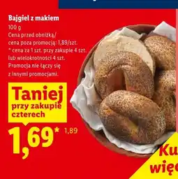 Lidl Bajgiel z makiem oferta