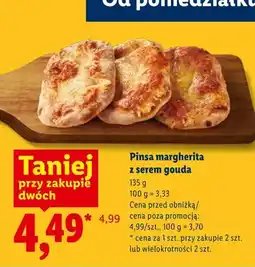 Lidl Pinsa margherita z serem gouda oferta