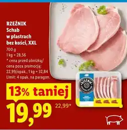 Lidl Schab w plastrach bez kości, XXL oferta