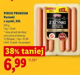 Lidl Parówki z szynki, XXL oferta