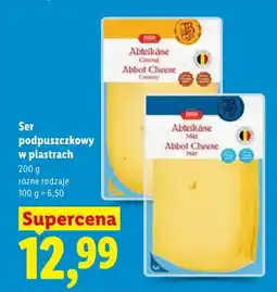 Lidl Ser podpuszczkowy w plastrach różne rodzaje oferta