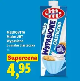 Lidl Mleko UHT wypasione o smaku ciasteczka oferta