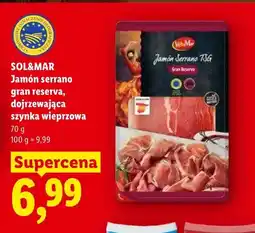 Lidl Jamón serrano gran reserva, dojrzewająca szynka wieprzowa oferta