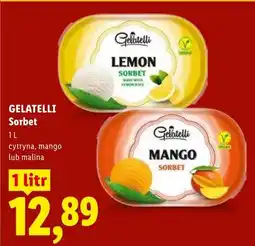Lidl Sorbet cytryna, mango lub malina oferta