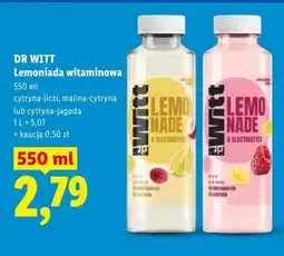 Lidl Lemoniada witaminowa cytryna-liczi, malina-cytryna lub cytryna-jagoda oferta