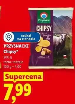 Lidl Chipsy różne rodzaje oferta