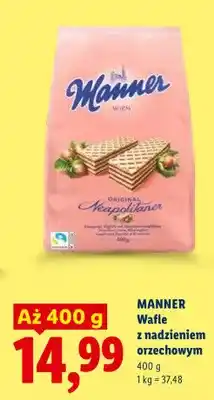 Lidl Wafle z nadzieniem orzechowym oferta