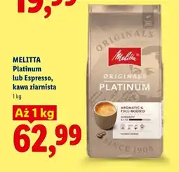 Lidl Kawa ziarnista Platinum lub Espresso oferta