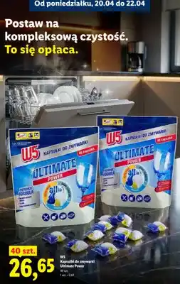 Lidl Kapsułki do zmywarki Ultimate Power oferta