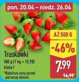 ALDI Truskawki klasa i oferta