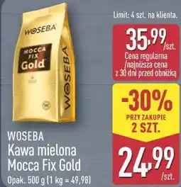 ALDI WOSEBA Kawa mielona Mocca Fix Gold oferta