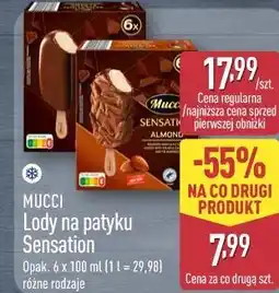 ALDI Lody na patyku Sensation MUCCI oferta