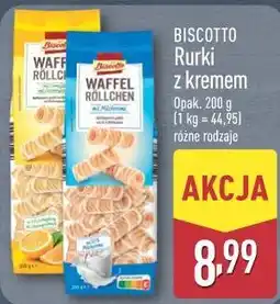 ALDI BISCOTTO Rurki z kremem oferta
