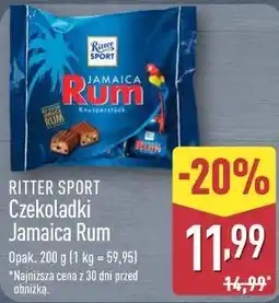 ALDI Czekoladki Jamaica Rum RITTER SPORT oferta