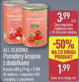 ALDI ALL SEASONS Pomidory krojone z dodatkami oferta