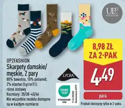 ALDI UP2FASHION Skarpety damskie/męskie, 2 pary oferta