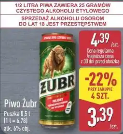 ALDI Piwo Żubr oferta