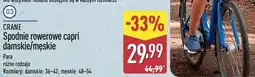 ALDI CRANE Spodnie rowerowe capri damskie/męskie oferta