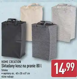 ALDI HOME CREATION Składany kosz na pranie oferta