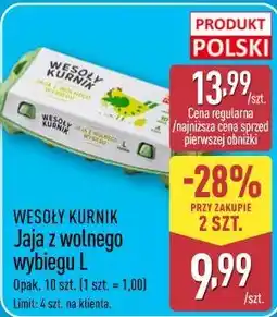 ALDI Jaja z wolnego wybiegu L WESOŁY KURNIK oferta