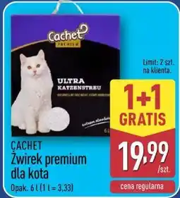 ALDI Żwirek premium dla kota CACHET oferta