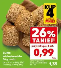 Kaufland Bułka wieloziarnista 80 g sztuka oferta