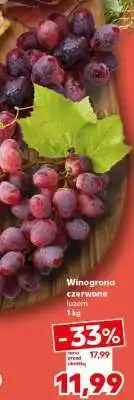 Kaufland Winogrona czerwone luzem 1 kg oferta