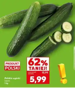 Kaufland Polskie ogórki, luzem 1 kg oferta