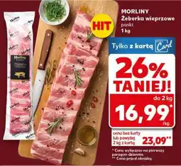 Kaufland MORLINY Żeberka wieprzowe paski 1 kg oferta