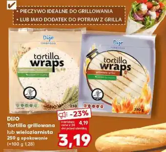 Kaufland DIJO Tortilla grillowana lub wieloziarnista oferta