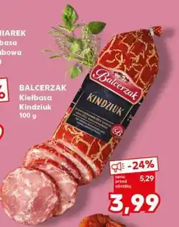 Kaufland BALCERZAK Kiełbasa kindziuk 100 g oferta