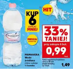 Kaufland PRIMAVERA Woda źródlana różne rodzaje 1l butelka oferta