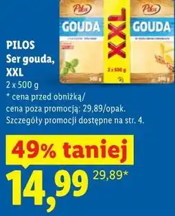 Lidl PILOS Ser gouda, XXL oferta