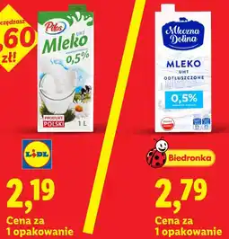 Lidl Mleko UHT 0,5%, 1 l Pilos oferta