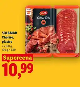 Lidl SOL&MAR Chorizo, plastry oferta