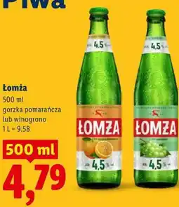 Lidl Łomża 500 ml gorzka pomarańcza lub winogrono oferta