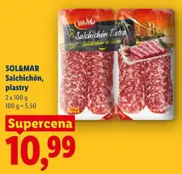 Lidl SOL&MAR Salchichón, plastry oferta