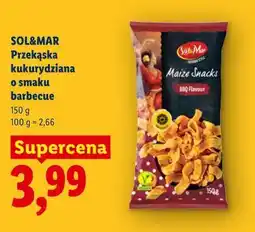 Lidl Przekąska kukurydziana o smaku barbecue Sol&Mar oferta
