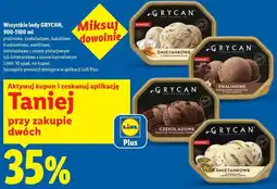 Lidl Wszystkie lody GRYCAN oferta