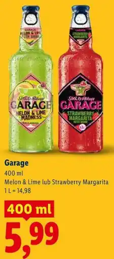 Lidl Garage 400 ml Melon & Lime lub Strawberry Margarita oferta