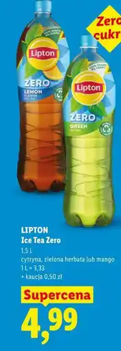 Lidl LIPTON Ice Tea Zero oferta