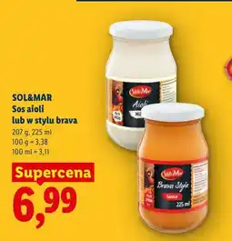 Lidl SOL&MAR Sos aioli lub w stylu brava oferta