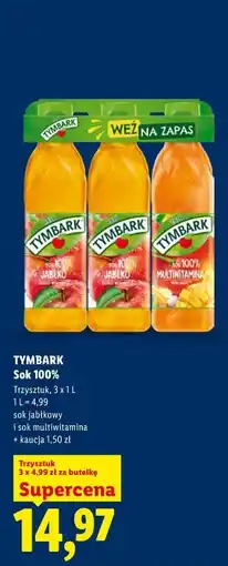 Lidl TYMBARK Sok 100% oferta