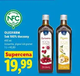 Lidl OLEOFARM Sok 100% tłoczony oferta