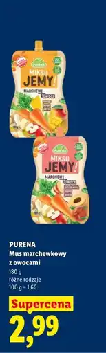 Lidl PURENA Mus marchewkowy z owocami oferta